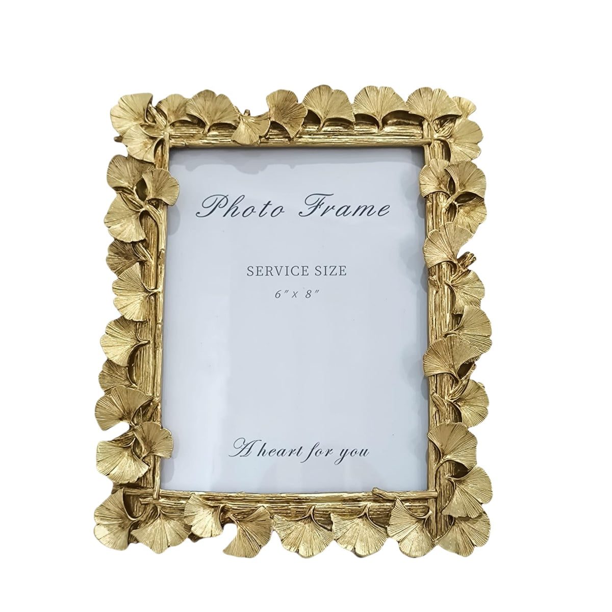 Gold Ginkgo Leaf Vintage Picture Photo Frames 4x6 IN