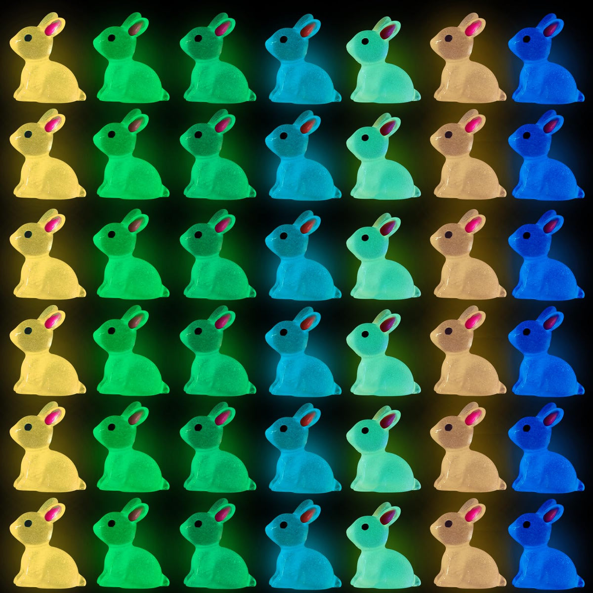DULEFUN 150pcs Mini Resin Animals, Colorful Duck Figurine Hide DIY Decor