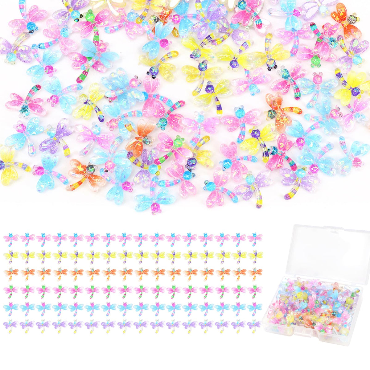 60Pcs Mini Resin Butterflies, Miniature Dollhouse Accessories Tiny Butterflies for Crafts, Mini Resin Animals Figurines for DIY Fairy Garden Dollhouse Micro Landscaping Decoration