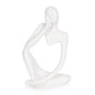 Sandstone Resin Thinker Statue Style Abstract Sculpture, Sandstone, Left