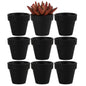 Yishang 2 Inch Grey Mini Terracotta Clay Pots Pack of 9 - Small Hand Craft Nursery Plant Pot Succulent Cactus DIY Pottery Planter Home Garden Windowsill Decoration