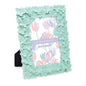 Laura Ashley 4x6 Pink Flower Textured Hand-Crafted Picture Frame w/Easel