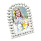 Isaac Jacobs 4x6 Glossy Rosemary Double Bauble Arch Photo Frame w/Easel