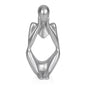 Sandstone Resin Thinker Statue Style Abstract Sculpture, Sandstone, Left