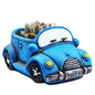 Cute Succulent Plants Pots, Small Planter Pots with Drainage Hole, Flower Pots for Home Indoor Outdoor Garden Decoration (Purple Bus)