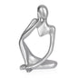 Sandstone Resin Thinker Statue Style Abstract Sculpture, Sandstone, Left
