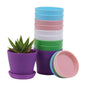 TDHDIKE 10 Pcs Plastic Planters Indoor Pots with Pallet