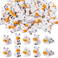 50 Pcs Mini Resin Cow Figurine Bulk Mini Cow Figurine Cake Decorations Cute Miniature Resin Sculpture Ornament Micro Landscape Office Garden Desk Party Tabletop Decor