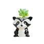 DIYOMR Cute Animal Ceramics Planter Small Succulent Pot Cartoon Shaped Plant Pot for Mini Plants Flower Cactus, Smooth Shiny Ceramic - Plants Not Included (Cow)