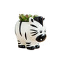 DIYOMR Cute Animal Ceramics Planter Small Succulent Pot Cartoon Shaped Plant Pot for Mini Plants Flower Cactus, Smooth Shiny Ceramic - Plants Not Included (Cow)