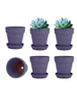 vensovo 4 Inch Terracotta Plant Pots with Saucer - 6 Pack Clay Flower Pots with Drainage, Great for Plants, Crafts, Wedding Favor