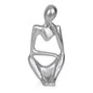 Sandstone Resin Thinker Statue Style Abstract Sculpture, Sandstone, Left