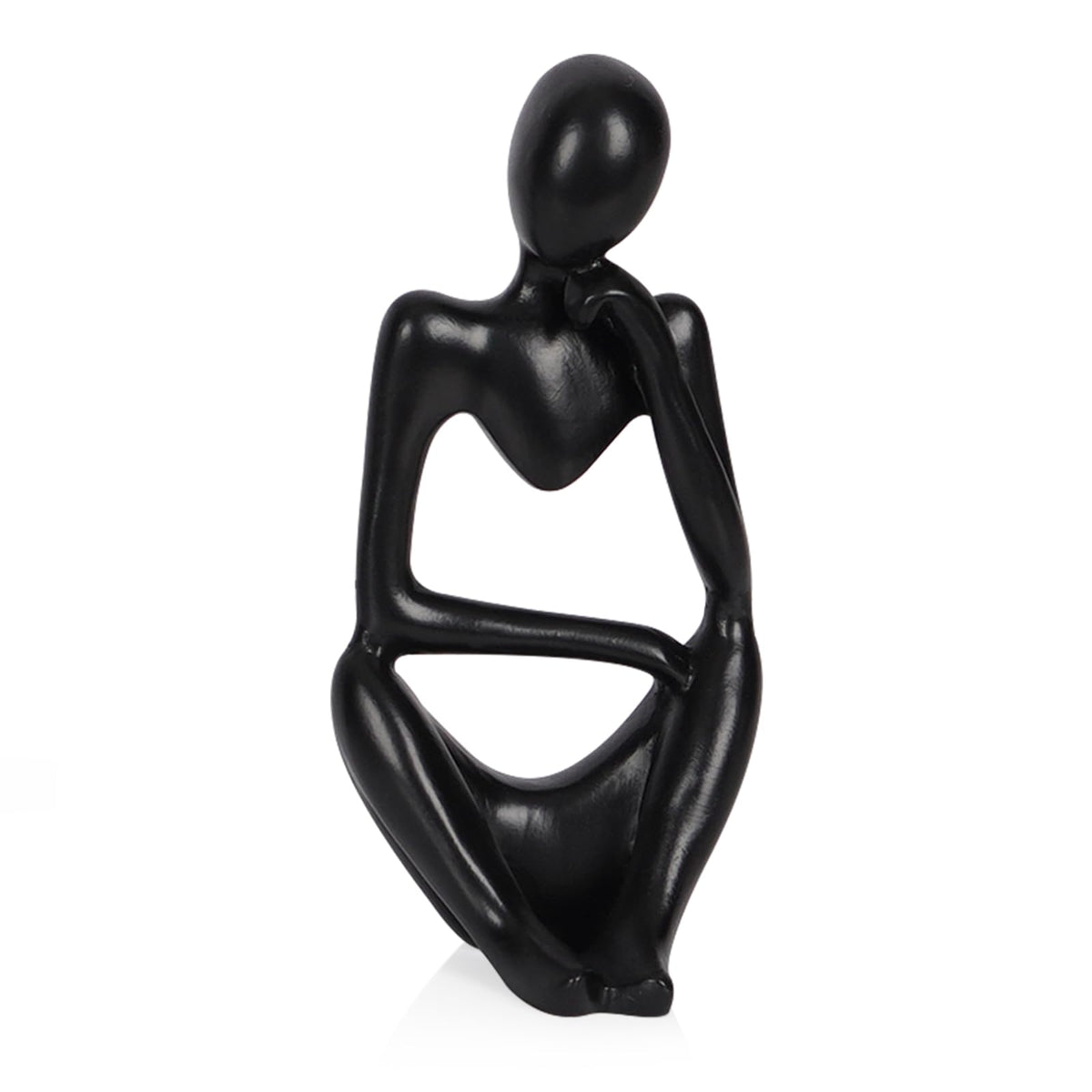 Sandstone Resin Thinker Statue Style Abstract Sculpture, Sandstone, Left
