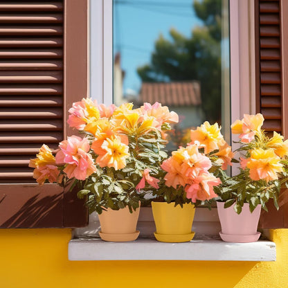 8 Pcs Plant Pots,3.8" Flower Pots,Gardening Gifts,Plastic Pot for Plants,Nursery Succulent Pot Planters for Indoor Plants,Small Flower Pots,Cute Plant Pots