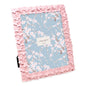 Laura Ashley 4x6 Pink Flower Textured Hand-Crafted Picture Frame w/Easel