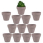 Yishang 1.9 Inch Tiny Terracotta Pots Pack of 12-Small Mini Clay Pots with Drainage Holes Flower Nursery Terra Cotta Planter for Tiny Cactus Herb lithop,Succulent Plants,Crafts,Wedding Favor