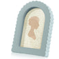 AceOrbit 4x6 Inch Light Blue Petal Arched Picture Frame Cute Scalloped