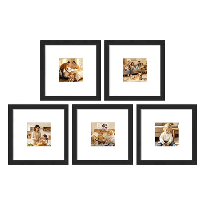 upsimples 11x14 Picture Frame, Gallery Wall Frames Set of 5, Gold