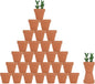 32pcs Small Mini 2" Terracotta Pot Clay Ceramic Pottery Planter, Cactus Flower Nursery Terra Cotta Pots, with Drainage Hole, for Indoor/Outdoor Succulent Plants, Crafts, Wedding Favor