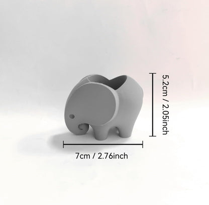 Mini Elephant Succulent Planter, Small Animal Shaped Flower Pot for Cactus & Air Plants, Desk, Home, Office & Windowsill Decoration Pot
