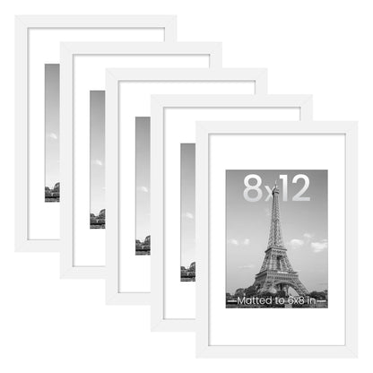 upsimples 11x14 Picture Frame, Gallery Wall Frames Set of 5, Gold