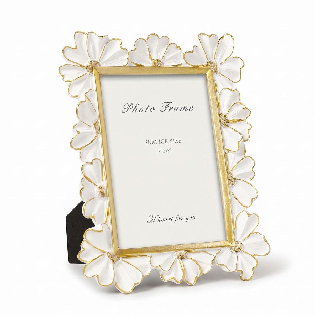 Cuspin 4x6 Vintage Picture Frame Gold Ornate Resin Arched Photo Frame