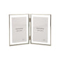 Gold 8x10'' Floating Frame Set of 2,For Photo Sizes( 5x7'',6x8'',7x9''),Beautiful Metal Beaded Edge Frames Adjustable Tabletop/Shelf Photo Frame,Classy Gift Choice for Wedding