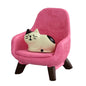 Mevodeata Cute Mini Frog Figurine with Small Sofa Resin Figure for Office Home Decor for Frog Lovers (Rocking Chair)