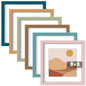 8 x 10, 5 x 7, 4 x 6 Picture Frame Set of 6, Boho Colorful Photo Frames