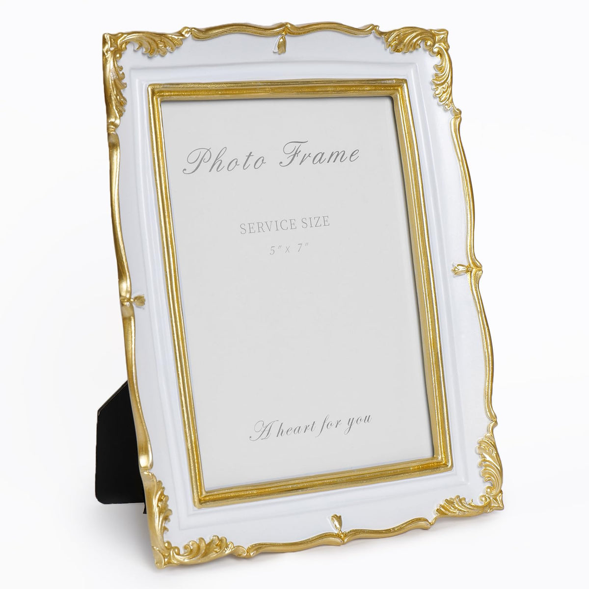 Cuspin 4x6 Vintage Picture Frame Gold Ornate Resin Arched Photo Frame