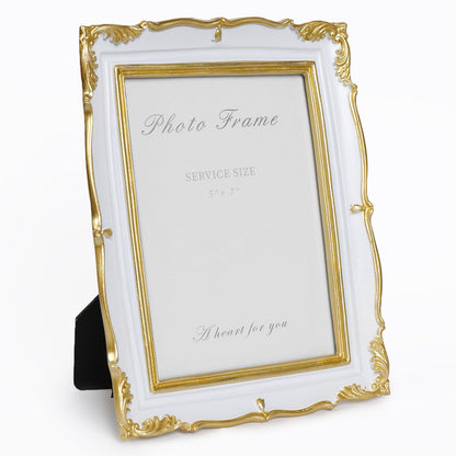 Cuspin 4x6 Vintage Picture Frame Gold Ornate Resin Arched Photo Frame