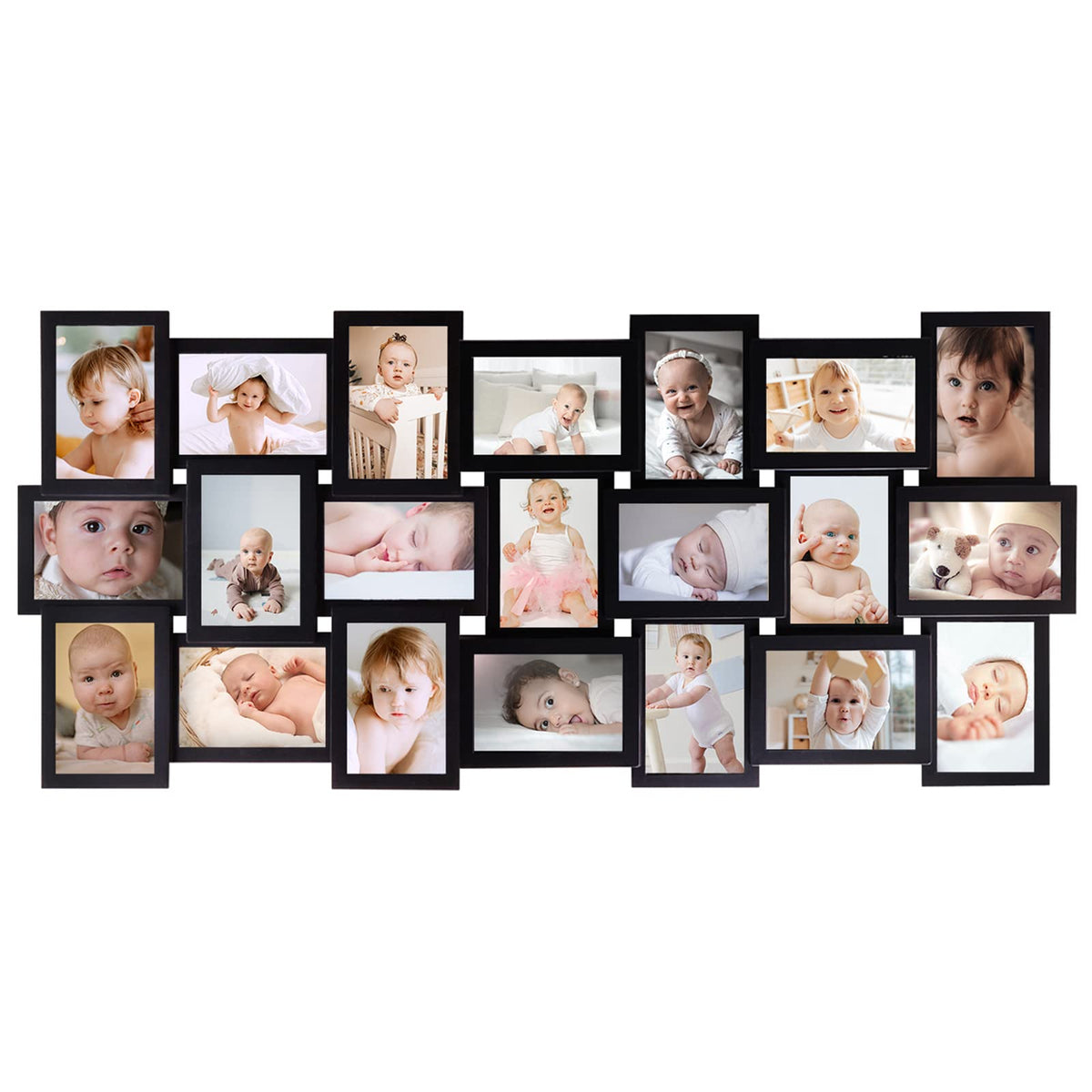 HELLO LAURA - 4x6 Picture Frame Collage Large Photo Collage Frame for Wall 18 Openings Picture Frames Photo Frame Collage Wall Decor for Living Room Bedroom - Rusted Gold