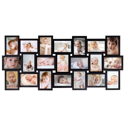 HELLO LAURA - 4x6 Picture Frame Collage Large Photo Collage Frame for Wall 18 Openings Picture Frames Photo Frame Collage Wall Decor for Living Room Bedroom - Rusted Gold