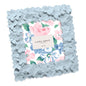 Laura Ashley 4x6 Pink Flower Textured Hand-Crafted Picture Frame w/Easel