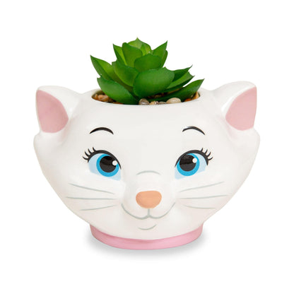 Silver Buffalo Disney Pixar WALL-E 4-Inch Ceramic Mini Planter with Artificial Succulent | Cute Small Flower Pot, Faux Indoor Plant for Desk Shelf