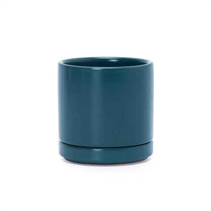D'vine Dev 3.5 Inch Ceramic Planter Pot, Teal, 94-O-A-9