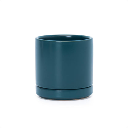 D'vine Dev 3.5 Inch Ceramic Planter Pot, Teal, 94-O-A-9