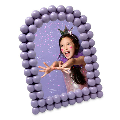 Isaac Jacobs 4x6 Glossy Rosemary Double Bauble Arch Photo Frame w/Easel