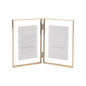 Gold 8x10'' Floating Frame Set of 2,For Photo Sizes( 5x7'',6x8'',7x9''),Beautiful Metal Beaded Edge Frames Adjustable Tabletop/Shelf Photo Frame,Classy Gift Choice for Wedding