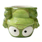 Cute Animal Ceramic Planter Pot, Small Glossy Cartoon Cow Shaped