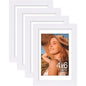 Vittanly 8x10 Picture Frames Set of 4, for Wall or Tabletop, Pale Pink