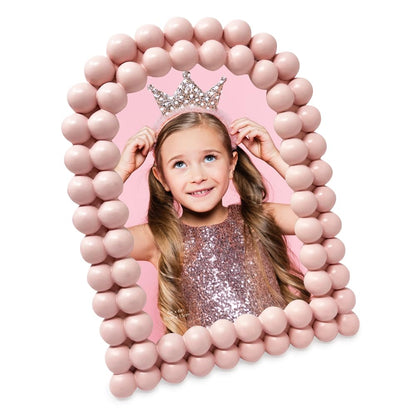 Isaac Jacobs 4x6 Glossy Rosemary Double Bauble Arch Photo Frame w/Easel