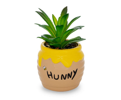 Silver Buffalo Disney Pixar WALL-E 4-Inch Ceramic Mini Planter with Artificial Succulent | Cute Small Flower Pot, Faux Indoor Plant for Desk Shelf