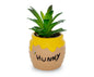 Silver Buffalo Disney Pixar WALL-E 4-Inch Ceramic Mini Planter with Artificial Succulent | Cute Small Flower Pot, Faux Indoor Plant for Desk Shelf