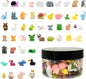 Mini Resin Animals Figurines Set, 100 PCS Tiny Resin Figures for Crafts Landscape Miniature Garden Decor
