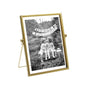 Gold Picture Frames Set of 3 — 4x4 4x6 5x7 Floating Glass Photo Frame Gift