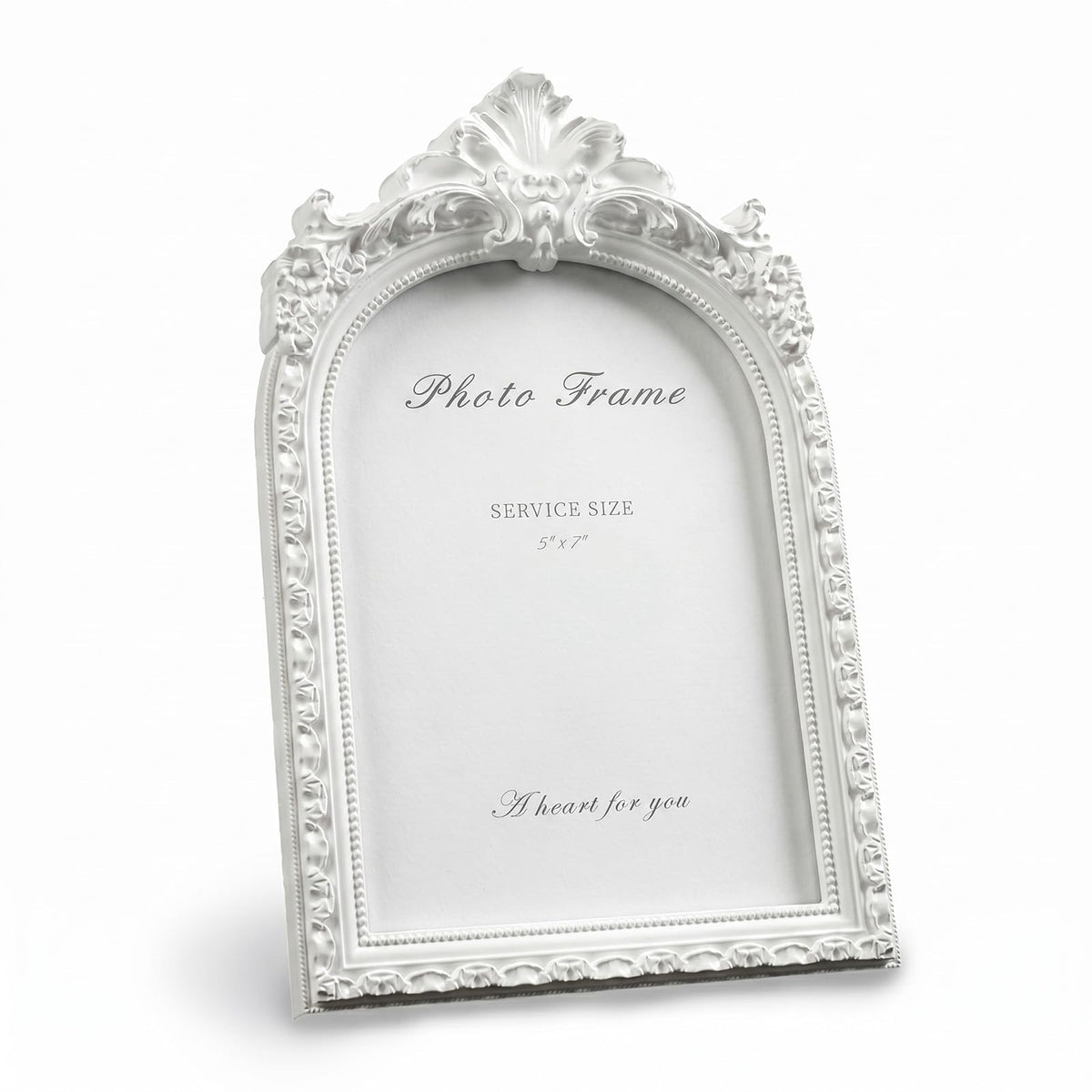 Cuspin 4x6 Vintage Picture Frame Gold Ornate Resin Arched Photo Frame