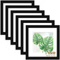 SESEAT 8x10 Picture Frame Brown Set of 6, Display Pictures 5x7 With mat or 8x10 Without Mat