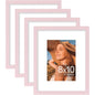 Vittanly 8x10 Picture Frames Set of 4, for Wall or Tabletop, Pale Pink
