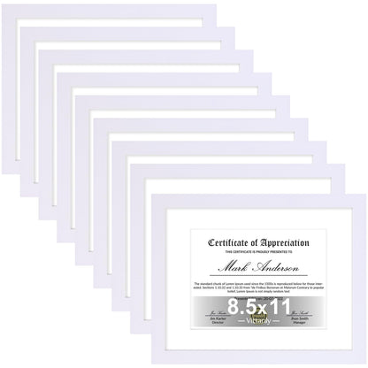 Vittanly 8x10 Picture Frames Set of 9 for Wall or Tabletop Display, Gold